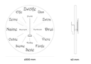 Uhrform - Geräuschlose Wanduhr, Eichenholz, rund, ø 30 cm